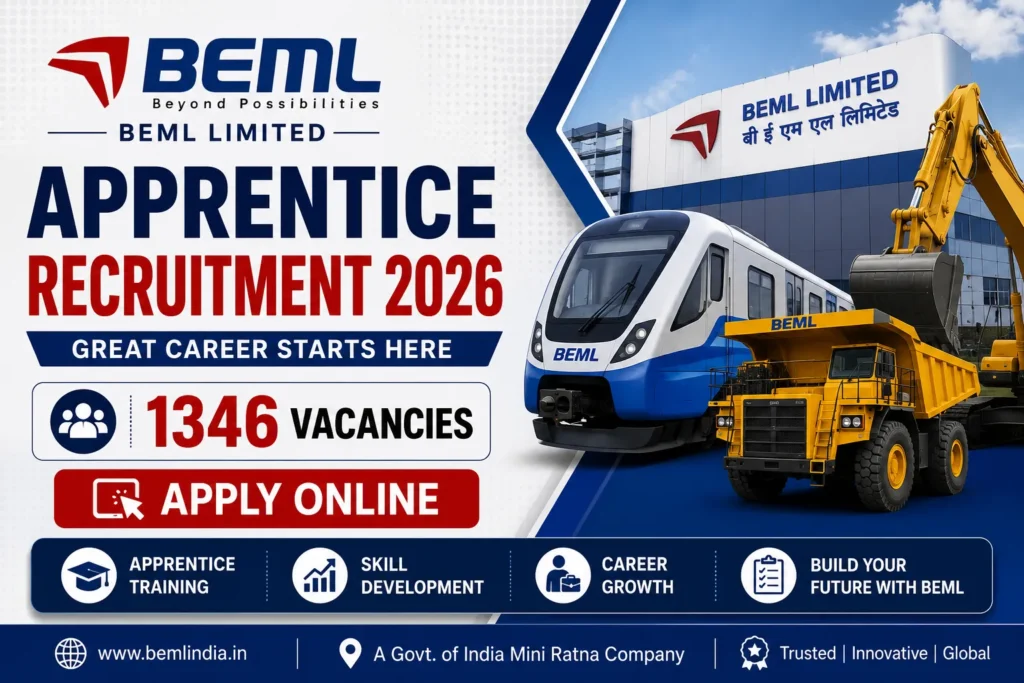BEML Apprentice apply online