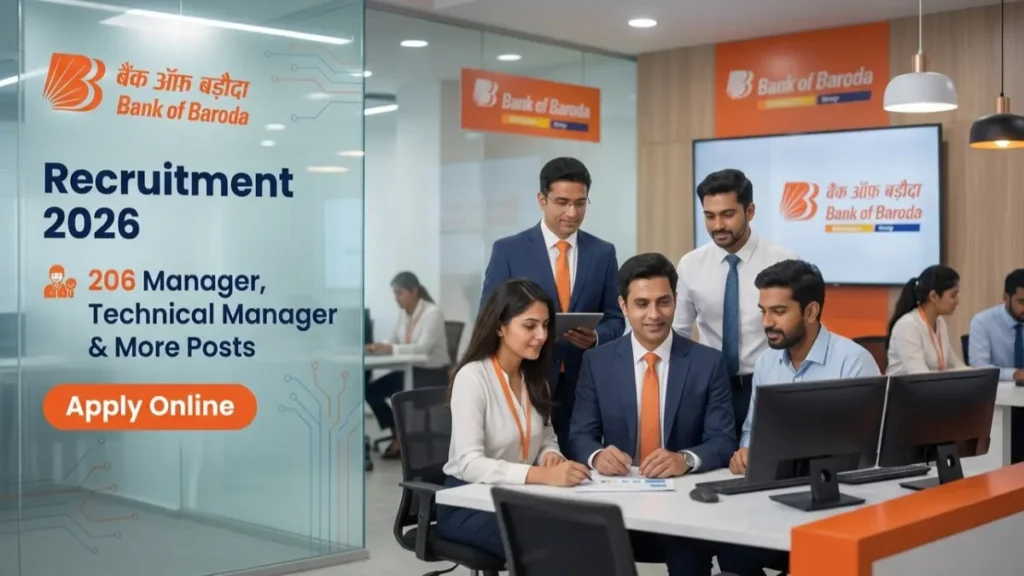 Bank of Baroda Recruitment 2026: 206 Manager, Technical Manager and More Posts - Apply Online