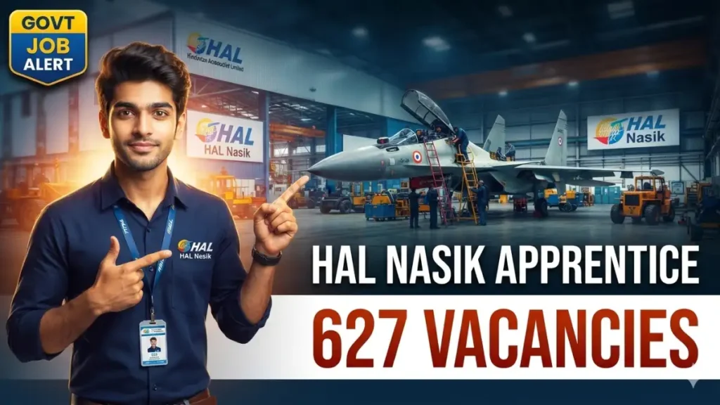 HAL Nasik Apprentice Recruitment 2026: 627 Vacancies – Apply Online