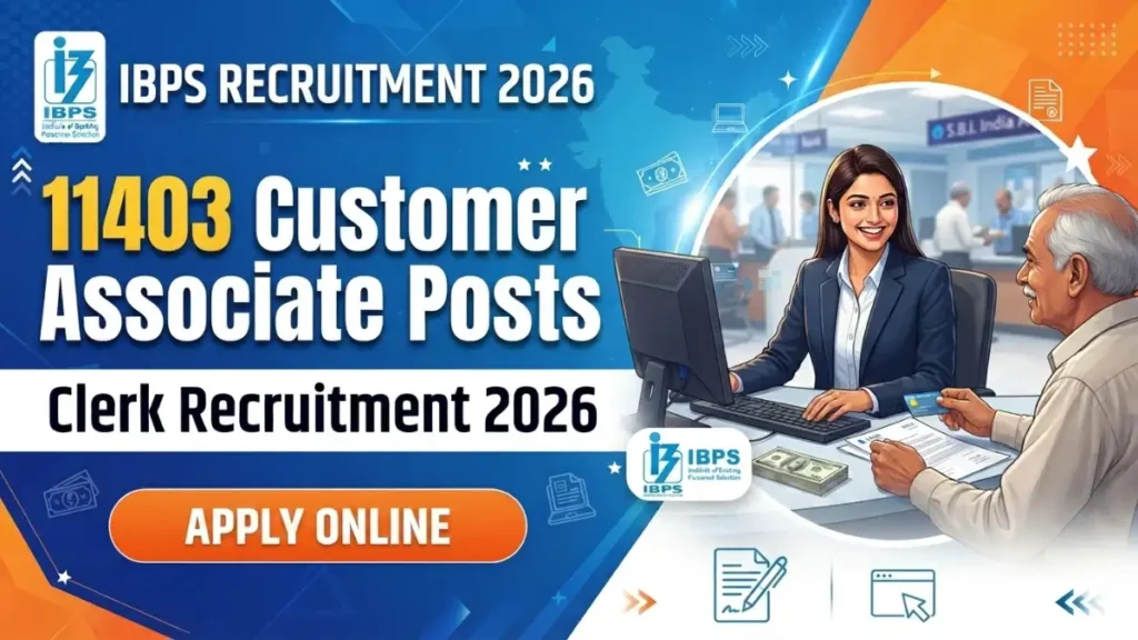 IBPS Clerk Recruitment 2026, IBPS CSA 2026 notification, IBPS Clerk 11403 vacancies apply online,